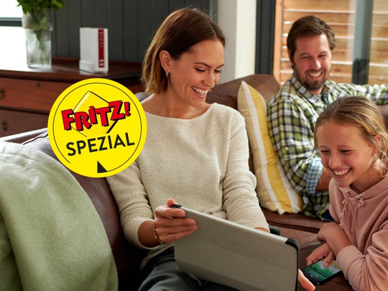 Familie mit FRITZ!Box
