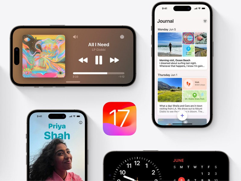 Unterschiedliche Smartphones von Apple.