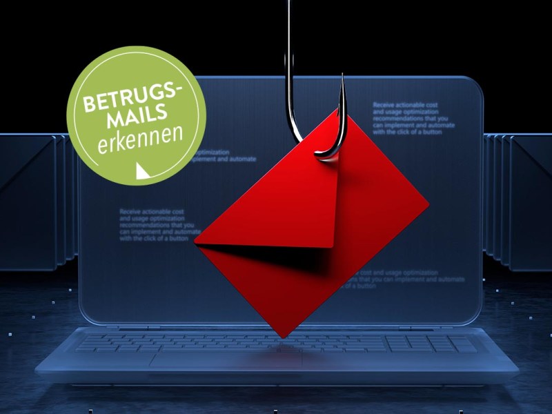 Ein roter Brief hängt an einem Haken