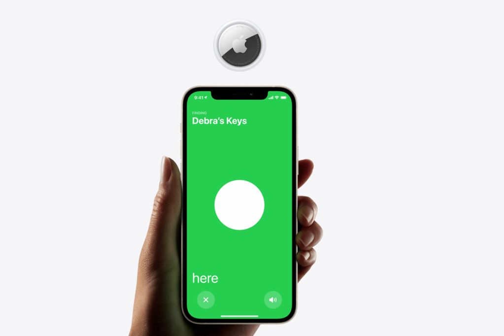 Die Apple-AirTag-App auf einem iPhone.
