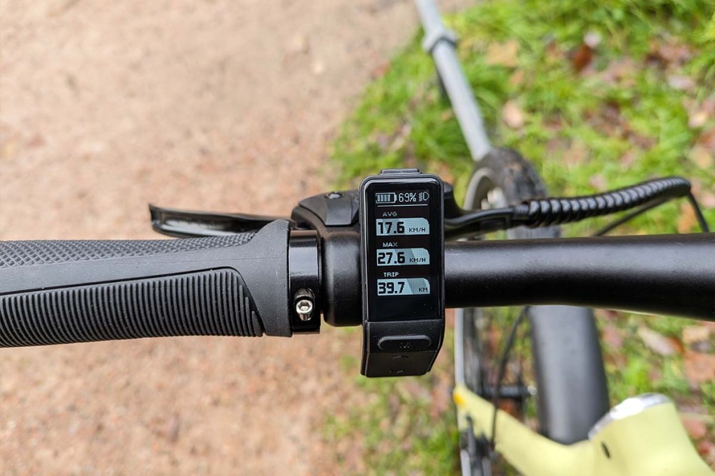 Nahaufnahme Display bei einem E-Bike