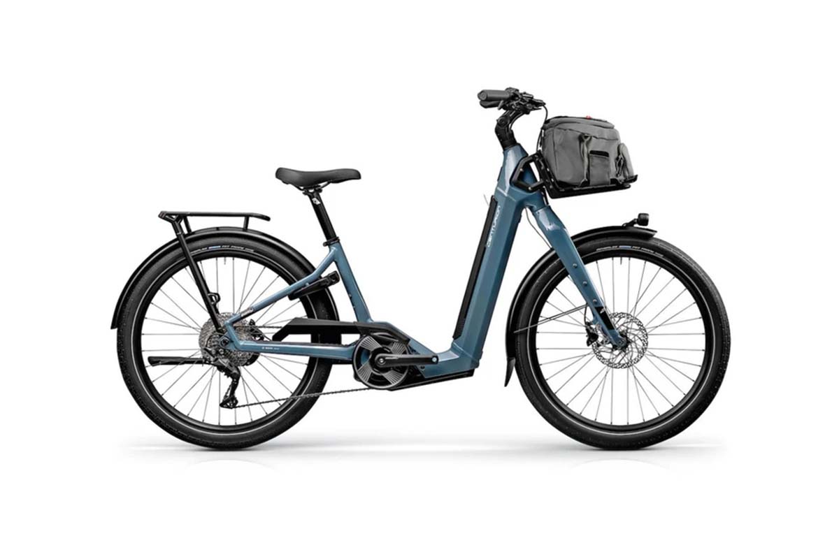 E-bike mit breitem Einstieg von der Seite